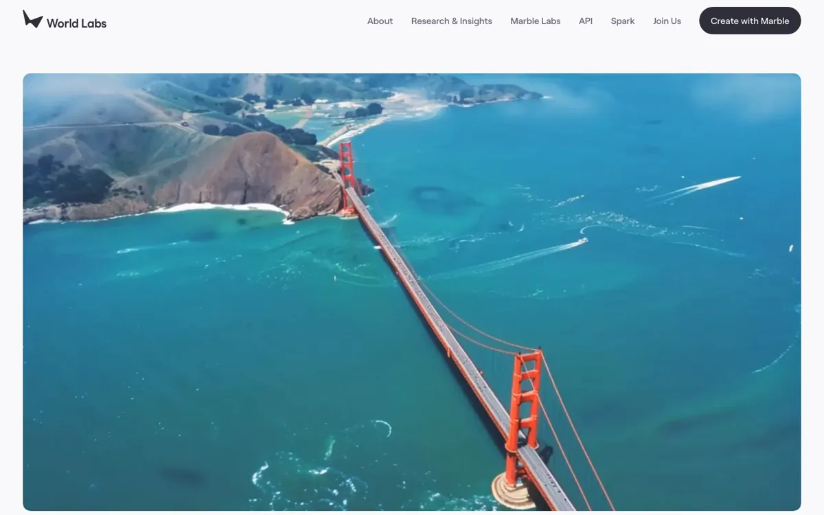 Atlas by World Labs official website and landing page preview