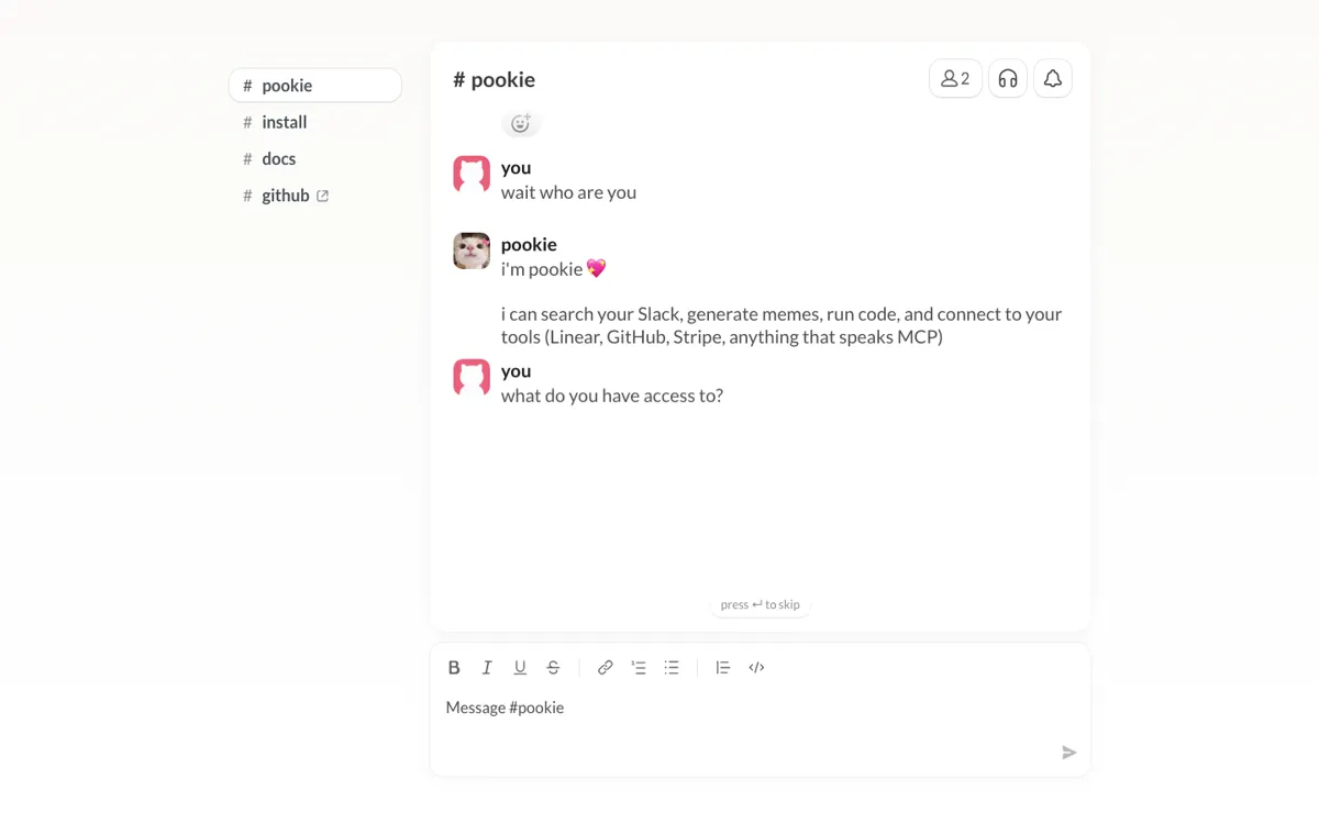 pookie official website and landing page preview